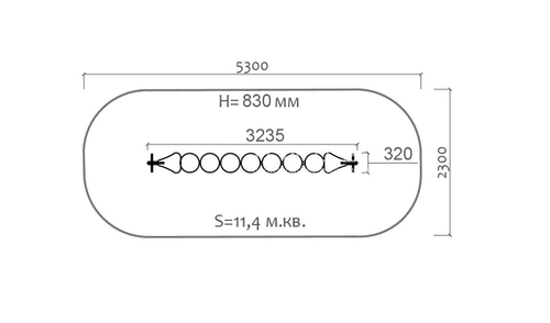 Скамейка детская 26002.21