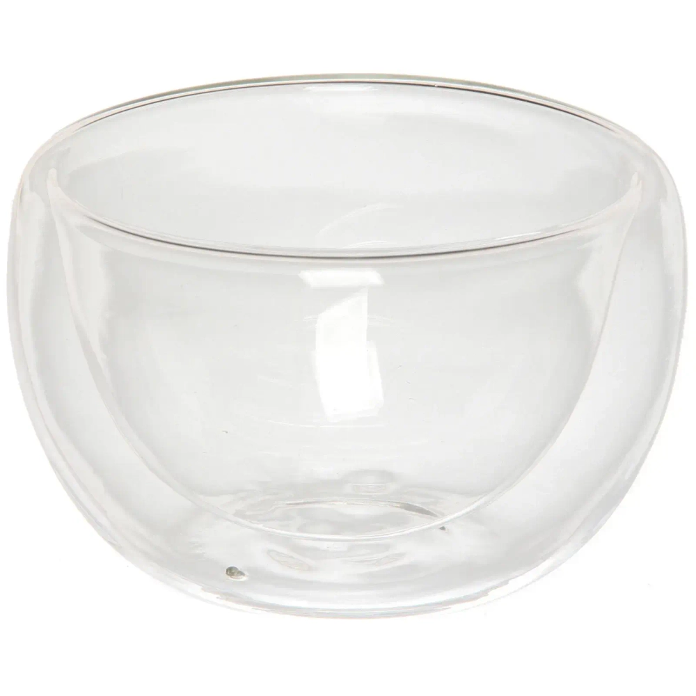 Салатник стеклянный «Хай-Тек» 9,5см 350мл с двойными стенками