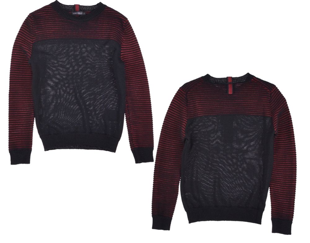 Пуловер ANTONY MORATO Черный/Темно-красный на рукавах и кокетке Мальчик