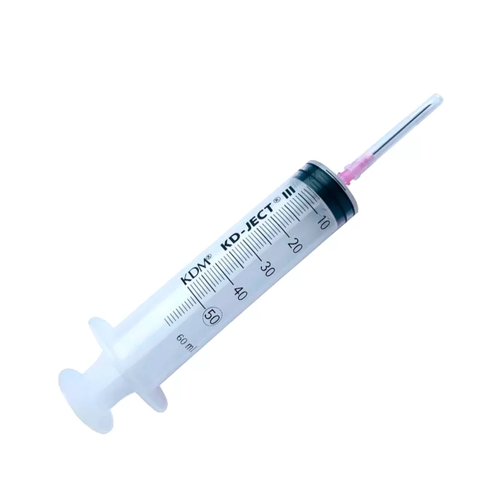 Шприц 50 мл 3-компонентный с иглой 1,2х40 мм 18G KD-Ject 25 шт