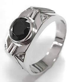 Ювелирное мужское кольцо из серебра