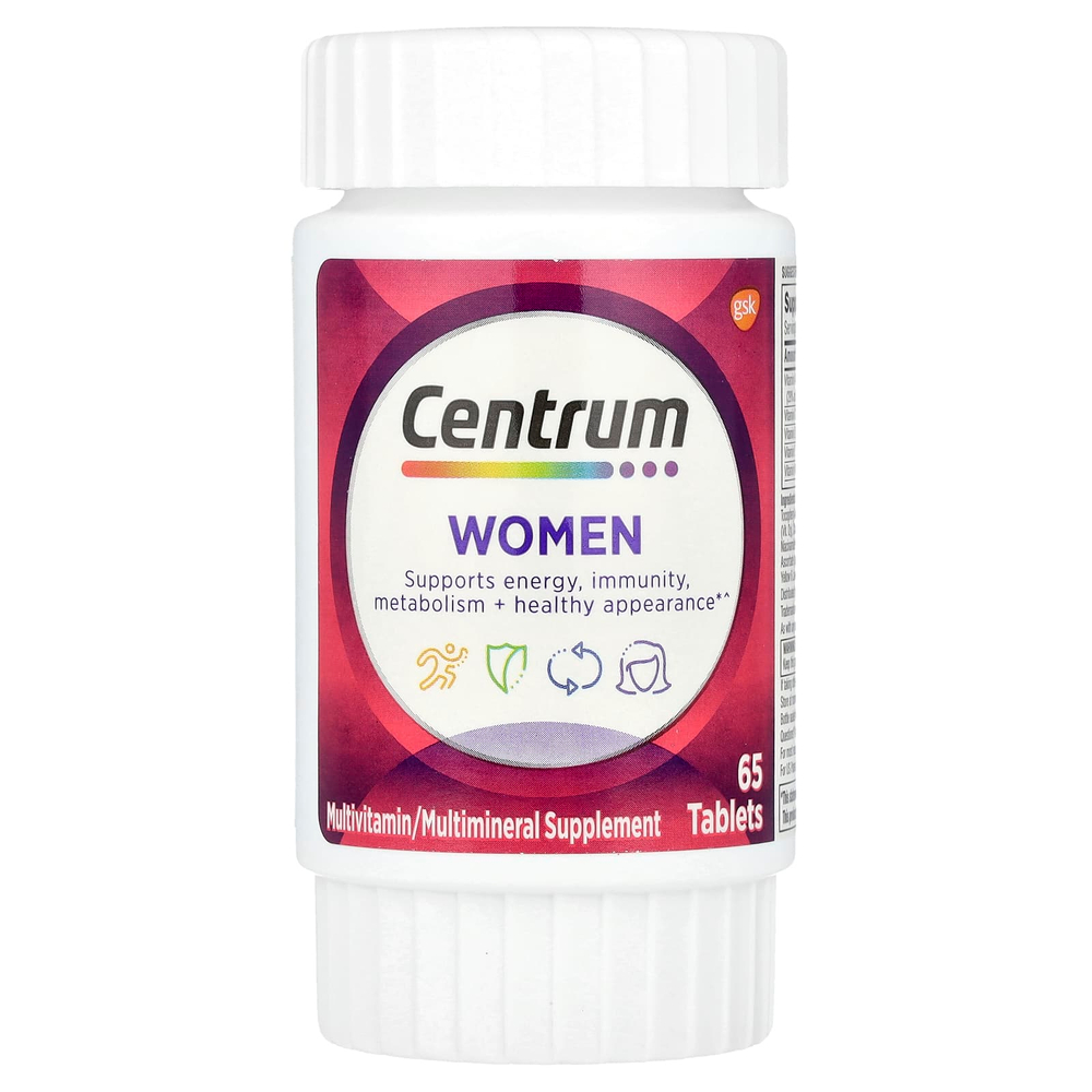 Centrum, Мультивитамины для женщин, 65 таблеток