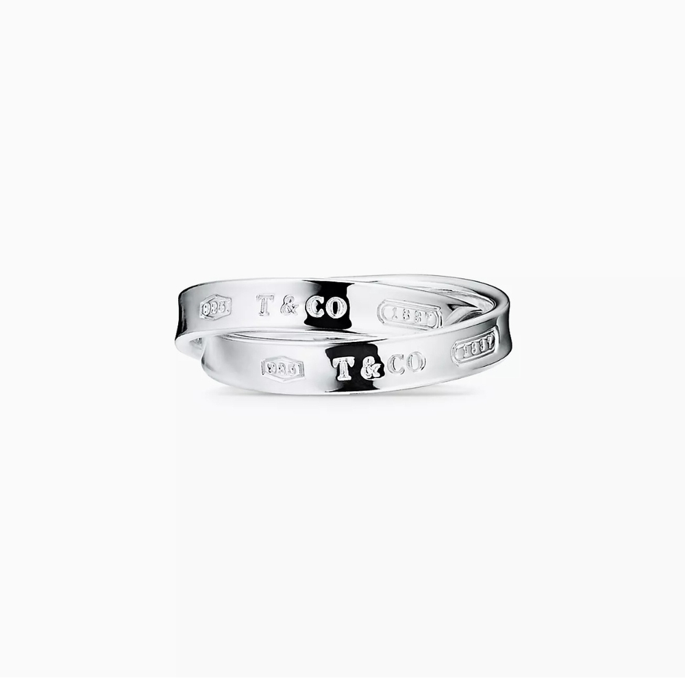 Кольцо из серебра 925 , в виде переплетающихся колец Tiffany, Тиффани. Эксклюзив 💝