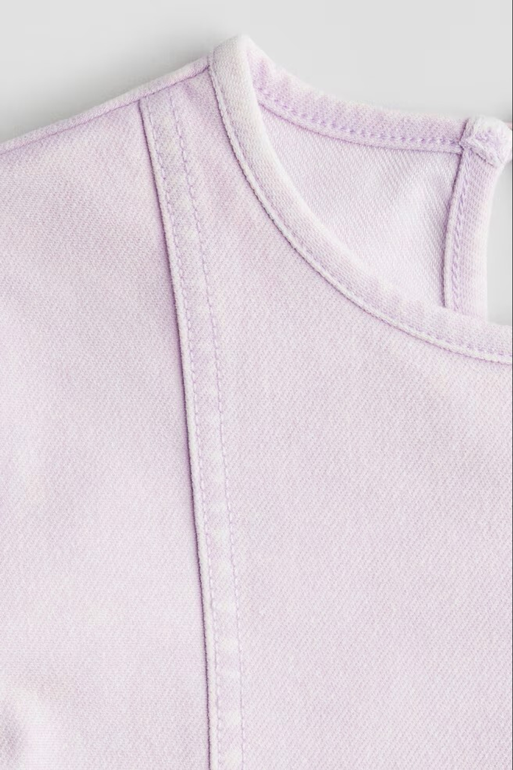 H&M Джинсовое платье с короткими рукавами, светло-фиолетовый