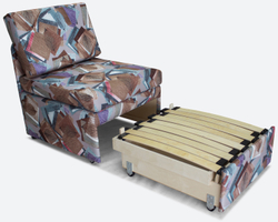 кресло-кровать состоит из двух частей-каркаса кресла и выкатного механизма