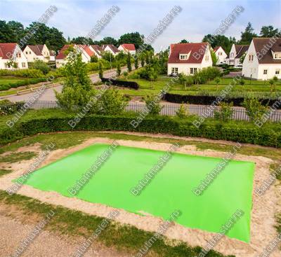 Надувная подушка для установки в грунт «Зелёная долина», 20×10×2,5 м