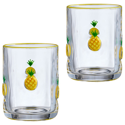 НАБОР СТАКАНОВ "FRUITY PINEAPPLE" ИЗ 2 ШТ. 400 МЛ
