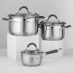 Набор кастрюль Nita, 3 предмета: 1,7 л, 3,6 л, 6,1 л