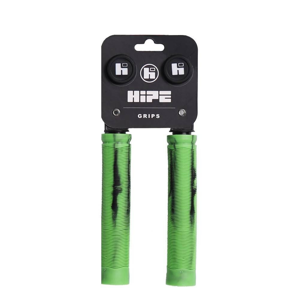 Грипсы HIPE H3 для трюкового самоката, 140 мм, черные/зеленые
