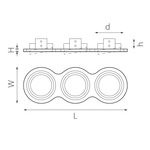 i937070607 Светильник INTERO 111 Triple ROUND (217937+217907+217906+217907)