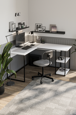 Угловой письменный стол ODIN 140х150 - белый