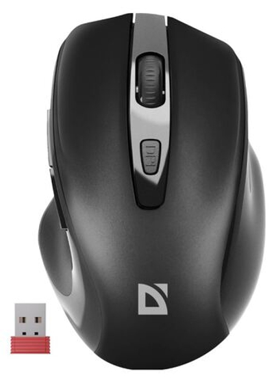 Мышь беспроводная Defender Prime MB-053 бусшумная черный