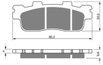 Колодки тормозные Goldfren 302 S3