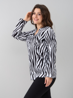 Блузка БЛ-22/белый-крупнаязебра