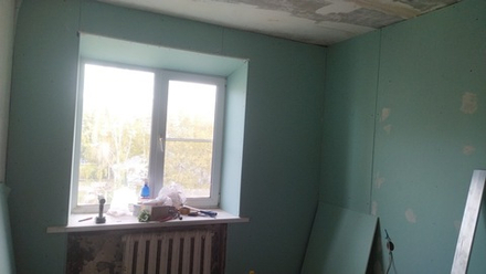 Монтаж ГКЛ (гипсокартона) на стену 1 слой