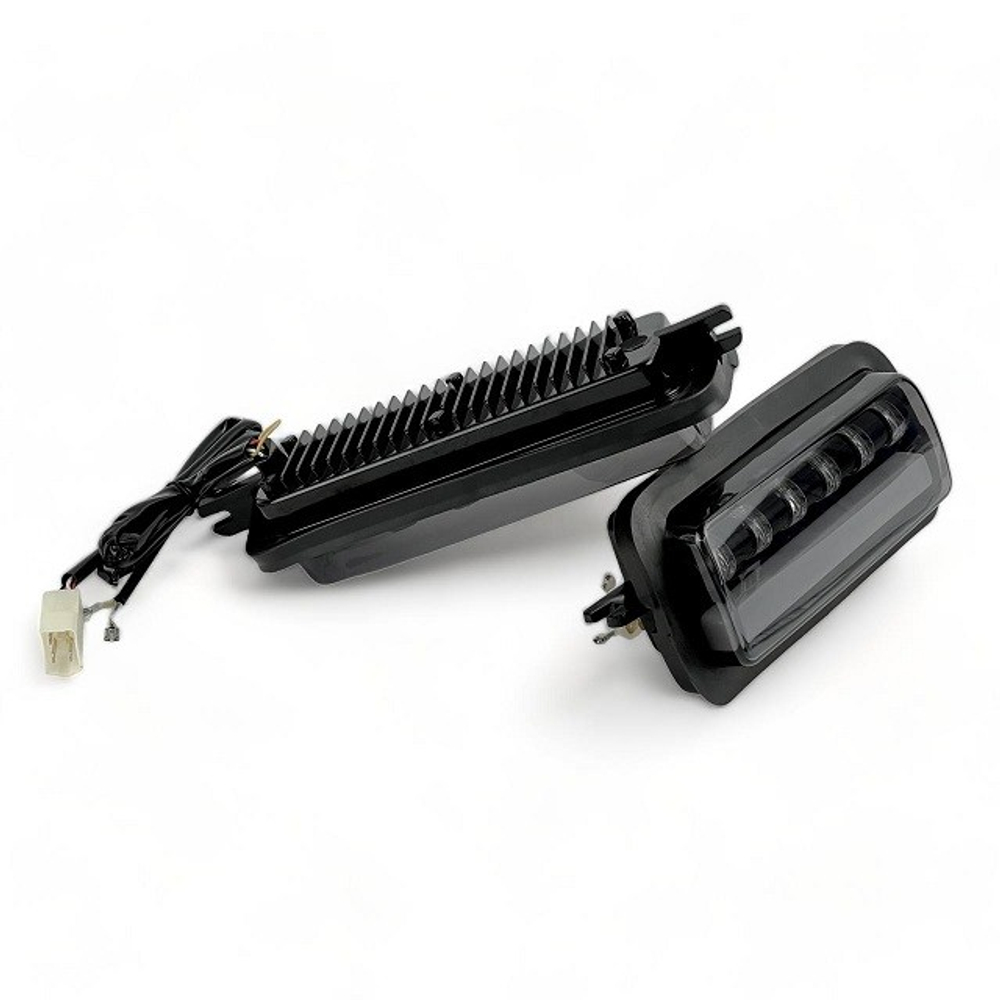 Подфарники Нива 4х4/Легенд с ДХО и бегущим п/поворота (6 линз)