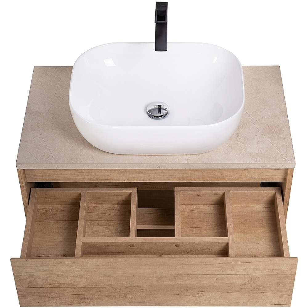 Тумба под раковину BelBagno Kraft 80 KRAFT-800-1C-SO-RNN подвесная Rovere Nebrasca Nature