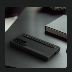 Чехол покрытый мягким жидким силиконом от Nillkin для Samsung Galaxy Fold 7, серия Flex Pure Fold Case (в комплекте перо S Pen)