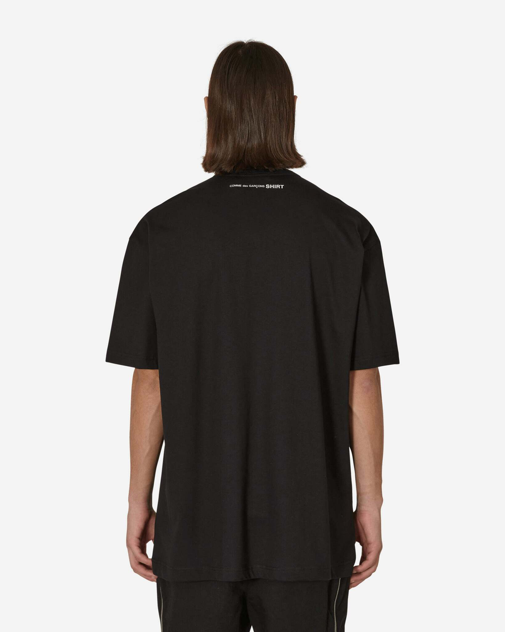 Comme Des Garçons Shirt Футболка Oversized С Логотипом, Черная