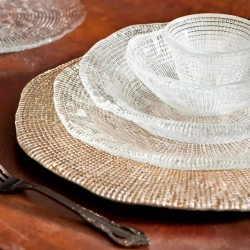 Блюдо сервировочное 25см IVV Folies прозрачное