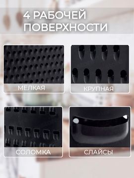 Терка кухонная четырехгранная Ofenbach NB 100102 из нержавеющей стали