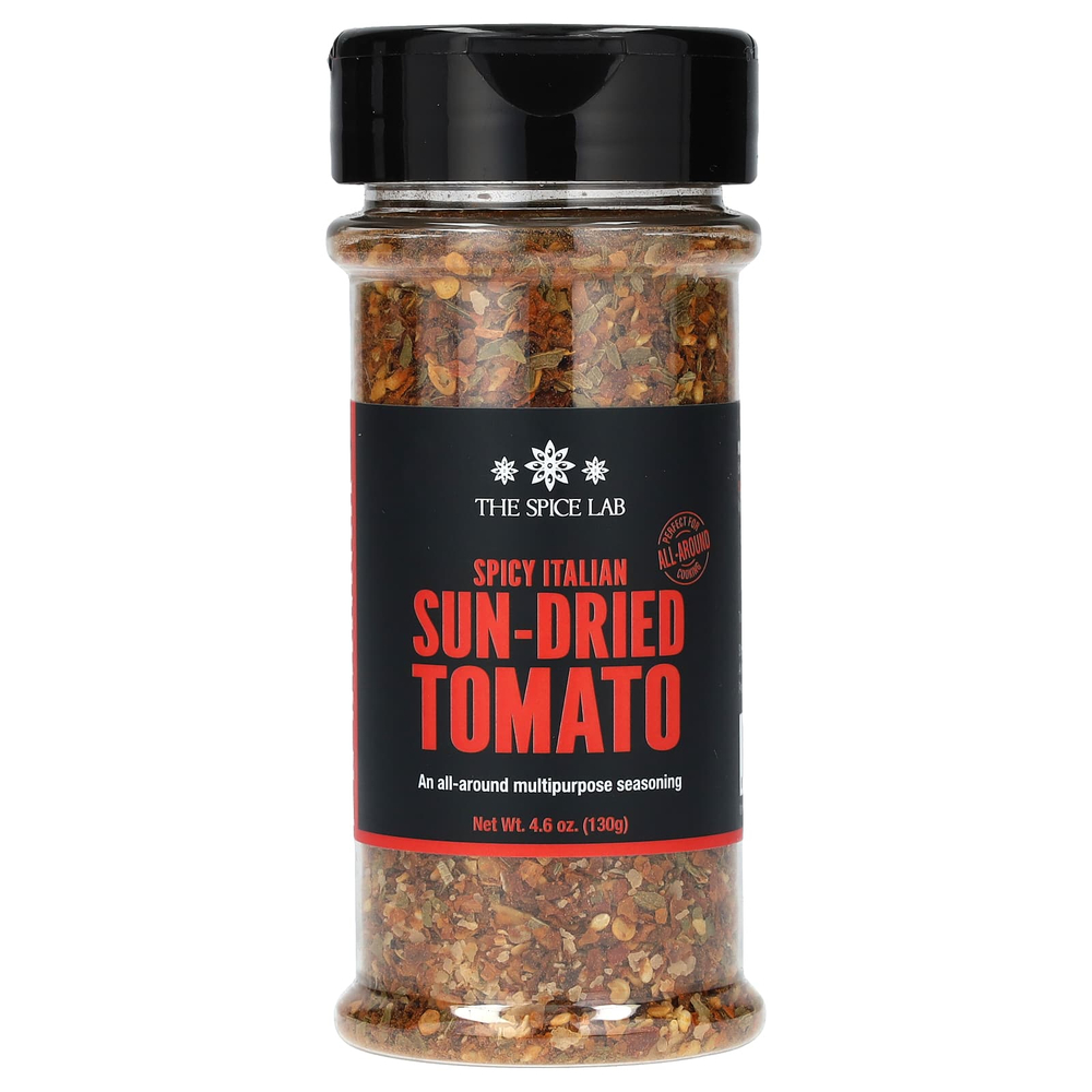 The Spice Lab, пряный итальянский вяленый томат, сушеный на солнце, 130,4 г (4,6 унции)