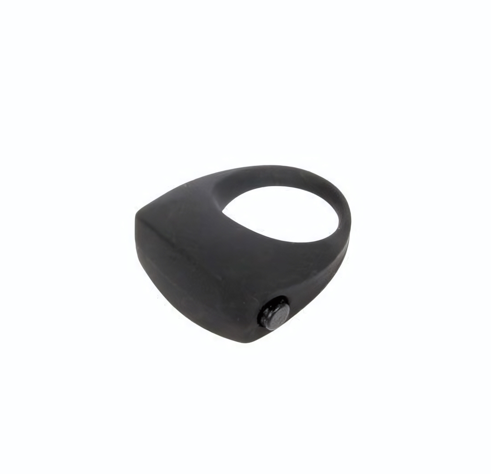 Эрекционное кольцо с вибрацией Sex Expert (Цвет: черный)