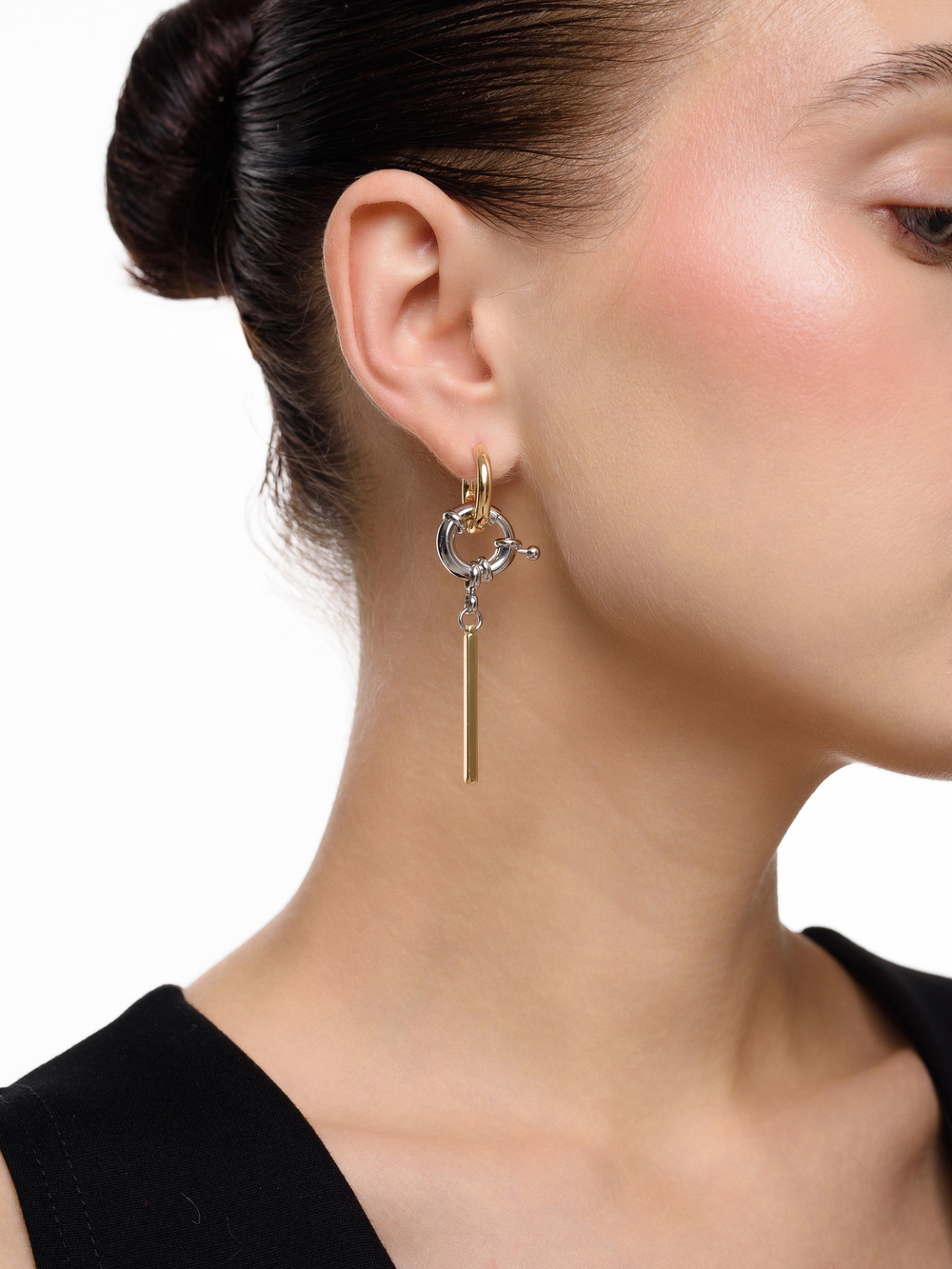 Серьги "Brutal Stick" Bicolor