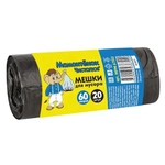 Мешки д/мусора Мамонтенок чистолюб 60л*20шт. 5мкм ПНД