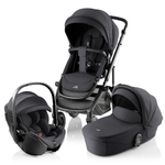 Комплект 3 в 1 Britax Roemer Smile 5Z Style и автокресло Baby-Safe Pro Classic Deep Black Carbon Black / Deep Black