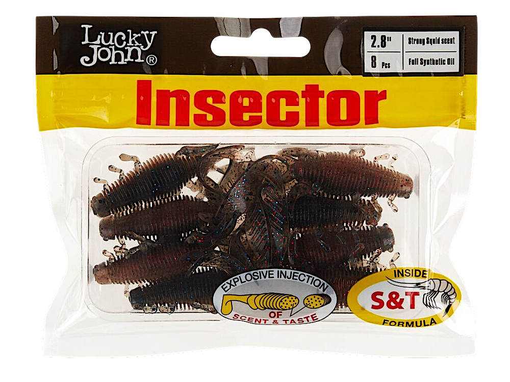 Мягкая приманка Lucky John Inspector 2.8" 70мм 8шт 140184 -