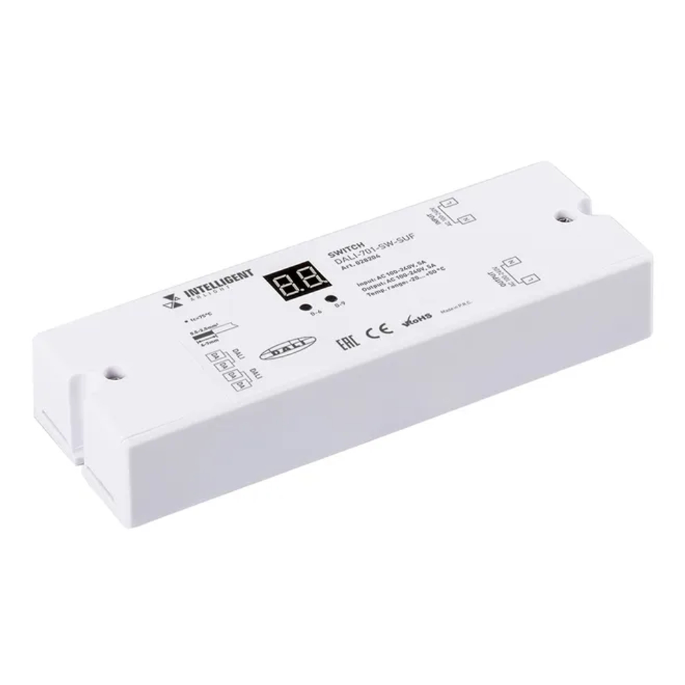 INTELLIGENT ARLIGHT Релейный модуль DALI-701-SW-SUF (BUS, 5A) (IARL, -) 028204