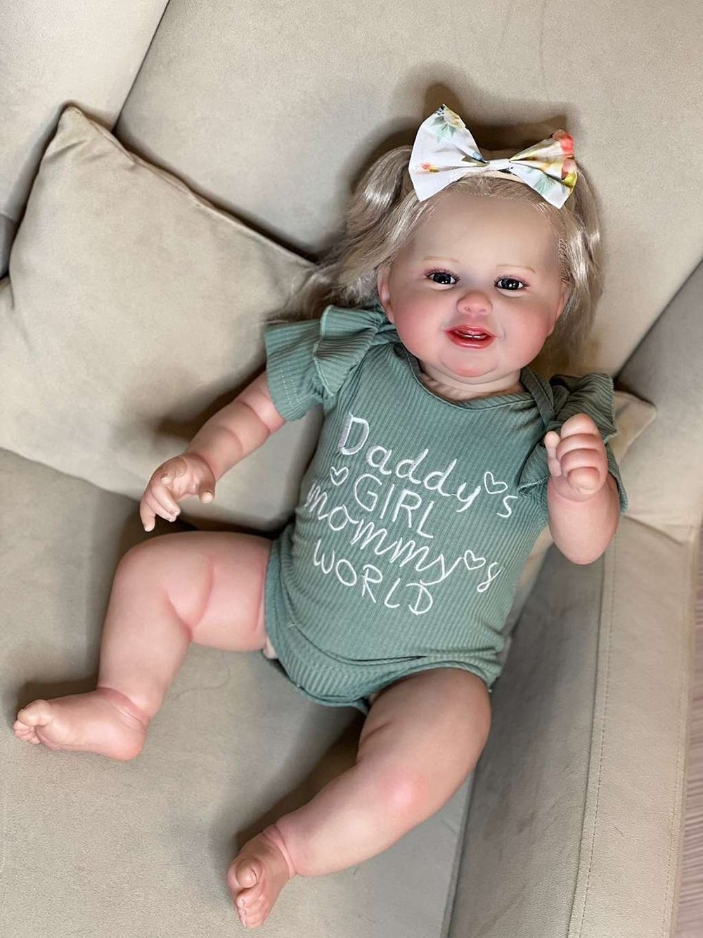 Кукла Реборн мягконабивная 60см в пакете (FA-511)