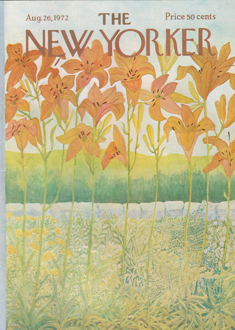 Журнал The New Yorker 26-08-1972, обложка