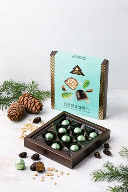 Кедровая комета с сосновой шишкой / 120 г / ТМ Сибирские конфеты