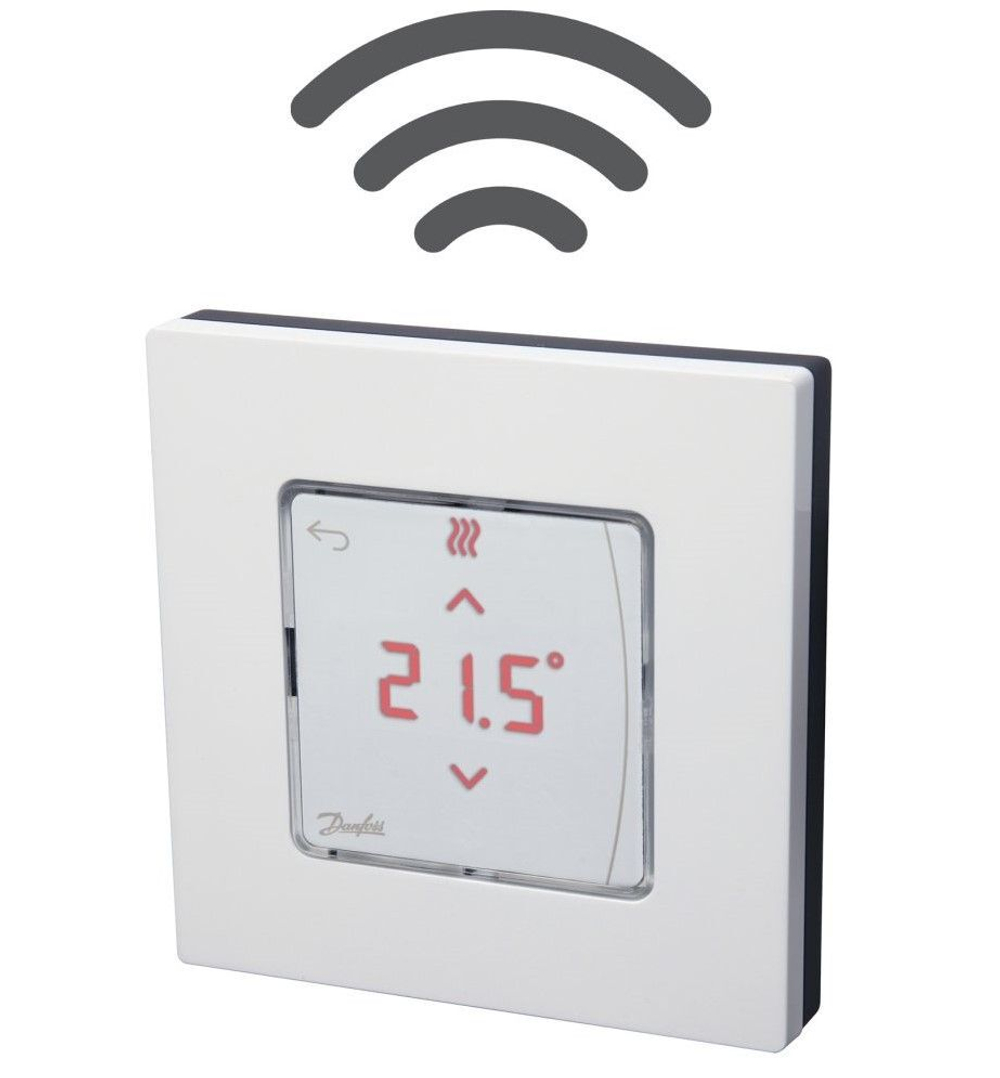 Термостат комнатный Icon беспроводной сенсорный, накладной, 24В ,Danfoss 088U1121