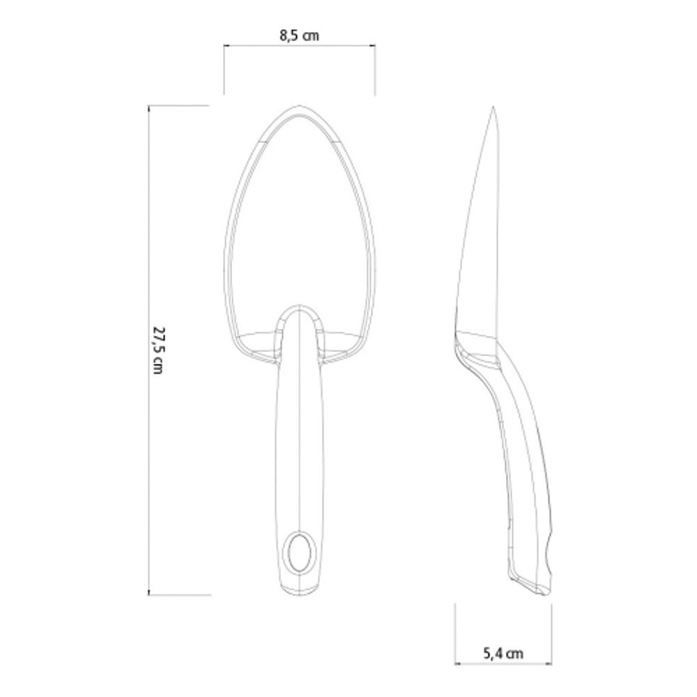 Лопатка Tramontina 78108011 садовая широкая пластиковая