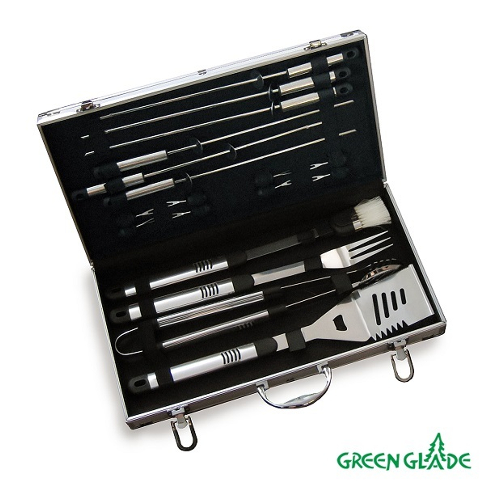 Набор для гриля Green Glade SC007 18 предметов в чемодане