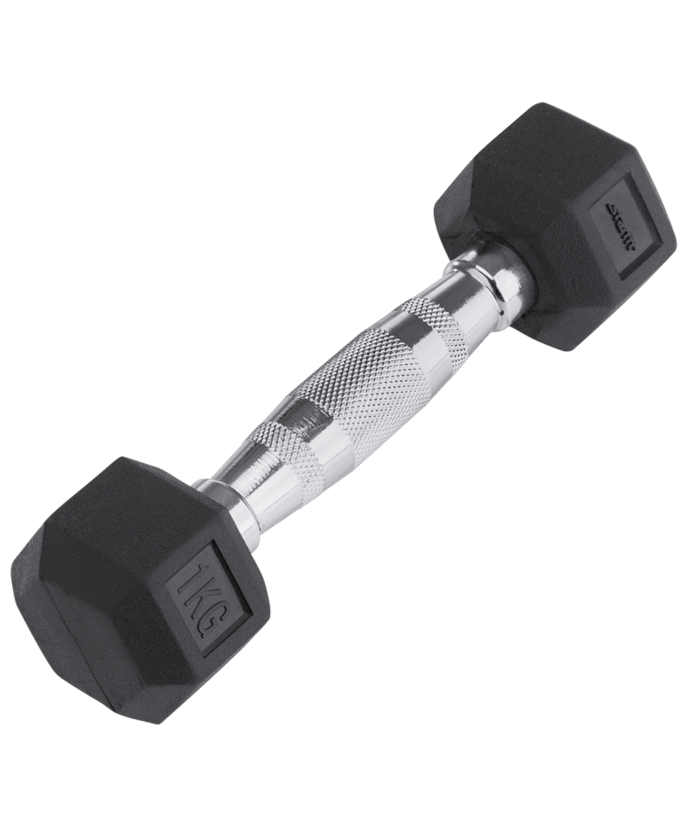 Гантель гексагональная обрезиненная Starfit