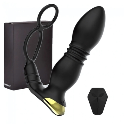 Телескопическая анальная массажер простаты Rosyland APP (Цвет: черный)