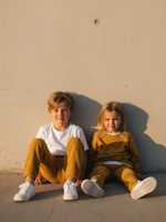 Джоггеры Terry свободного кроя горчичный