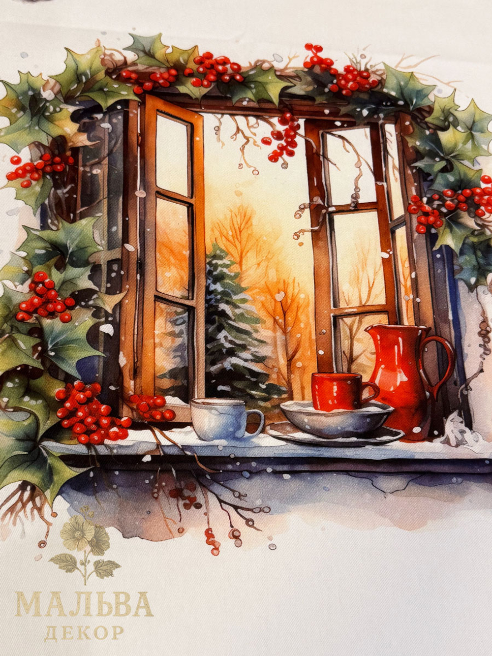 Кухонное полотенце "Приближение Рождества" 50x70см