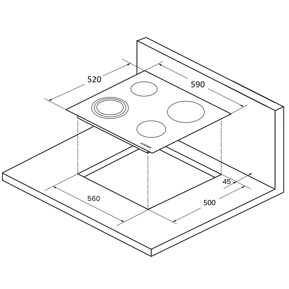 Встраиваемая электрическая панель Kuppersberg ECS 623. Товар уцененный
