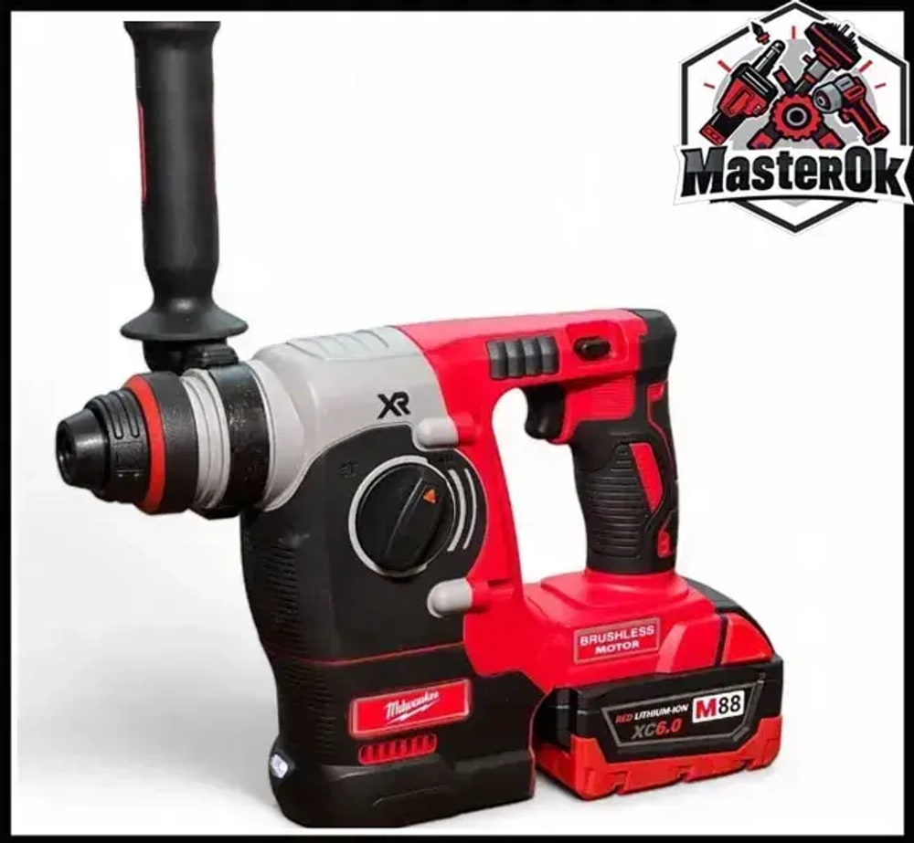 Набор аккумуляторного электроинструмента инструмента Milwaukee 4в1 с 4 АКБ Шуруповерт Болгарка Перфоратор Гайковерт 21V