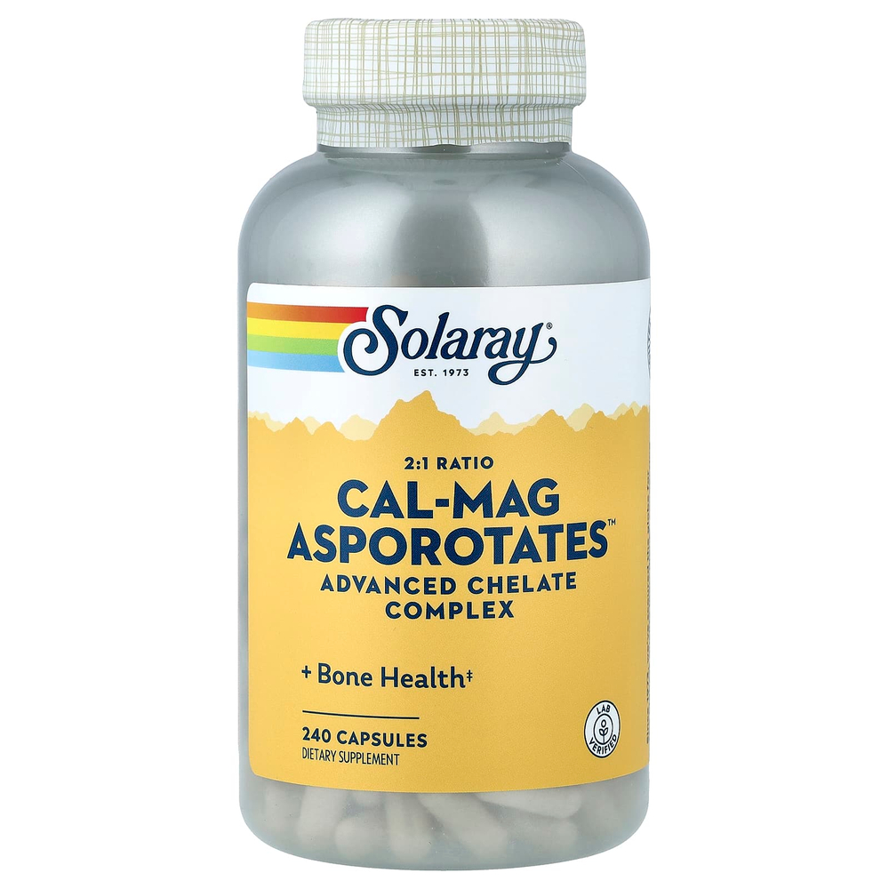 Solaray, Cal-Mag Asporotates™, 2:1, 240 капсул