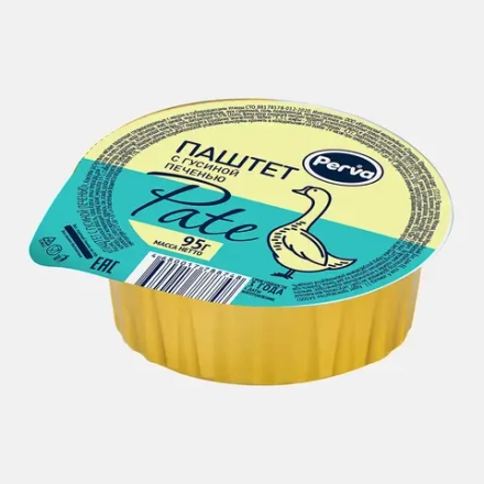 Паштет Perva Сливочный с гусиной печенью 95г