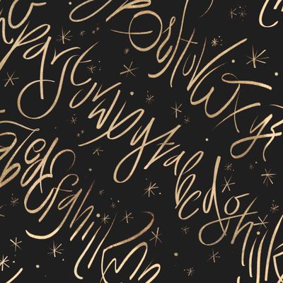 Золотые буквы