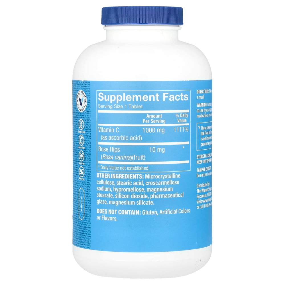 The Vitamin Shoppe, Витамин C с шиповником, 600 таблеток