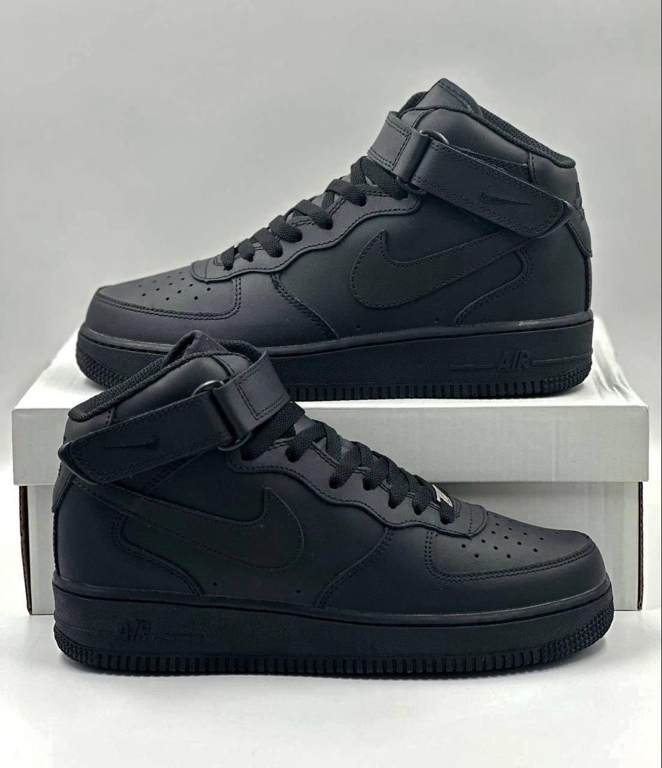 Кроссовки Nike AirForce 1High #N145 (черн.)