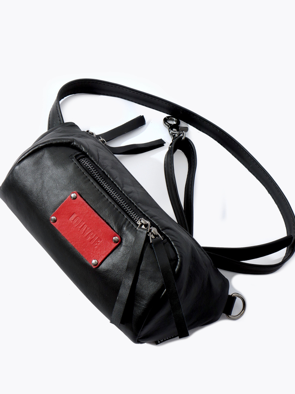 Кожаная сумка на пояс